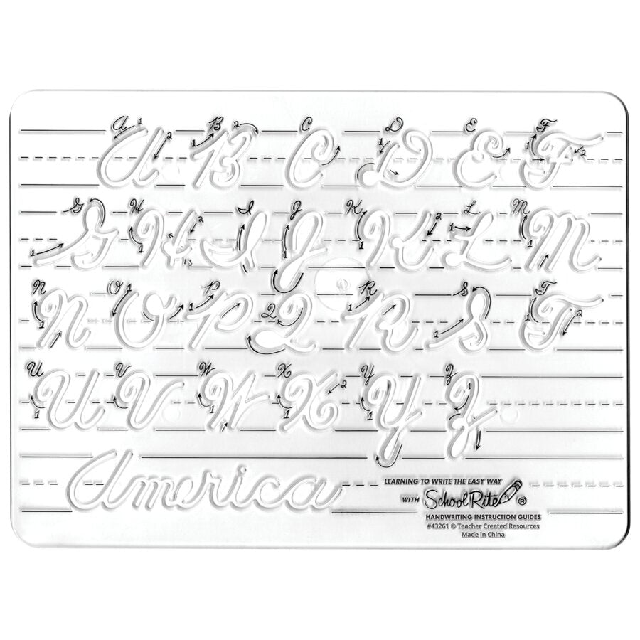 School - Rite® Handwriting Instruction Guides - Uppercase Cursive - Tools 4 Teaching