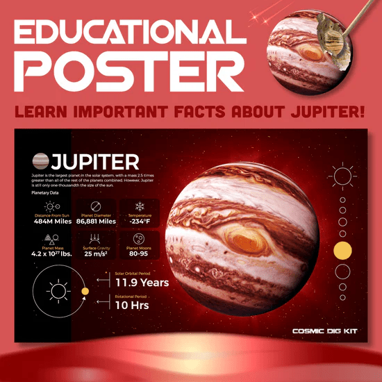 Cosmic Dig Kit Jupiter-Space-Tools 4 Teaching-Classroom Decor and More