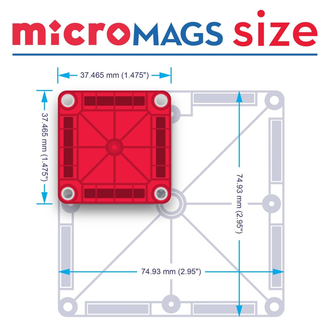 MAGNA-TILES® microMAGS™ Winter Wonder 26 Piece Travel Set - Tools 4 Teaching