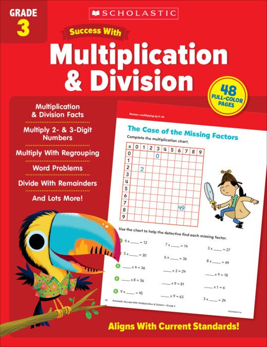 Scholastic Success With Multiplication & Division Grade 3-Math Books-Tools 4 Teaching-Classroom Decor and More