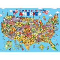101 Things to Spot in the USA 100 Piece Kids Jigsaw Puzzle - Tools 4 Teaching