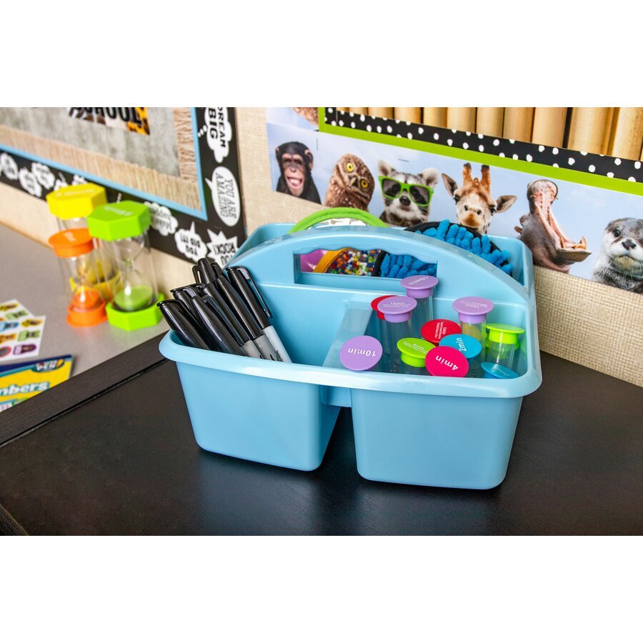 Plastic Storage Caddy - Light Blue - Tools 4 Teaching