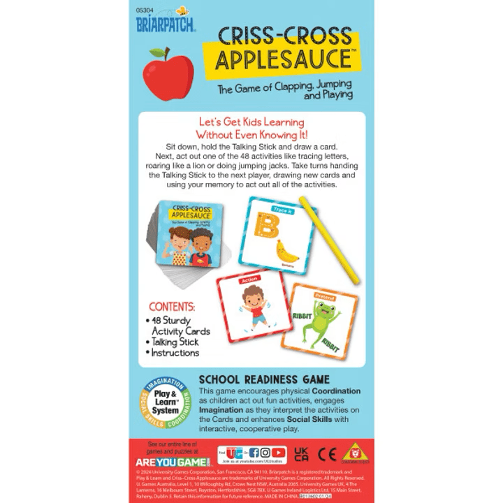 Criss Cross Applesauce Game - Tools 4 Teaching
