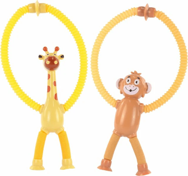 Poptube Giraffe and Monkey-Fidgets-Tools 4 Teaching-Classroom Decor and More