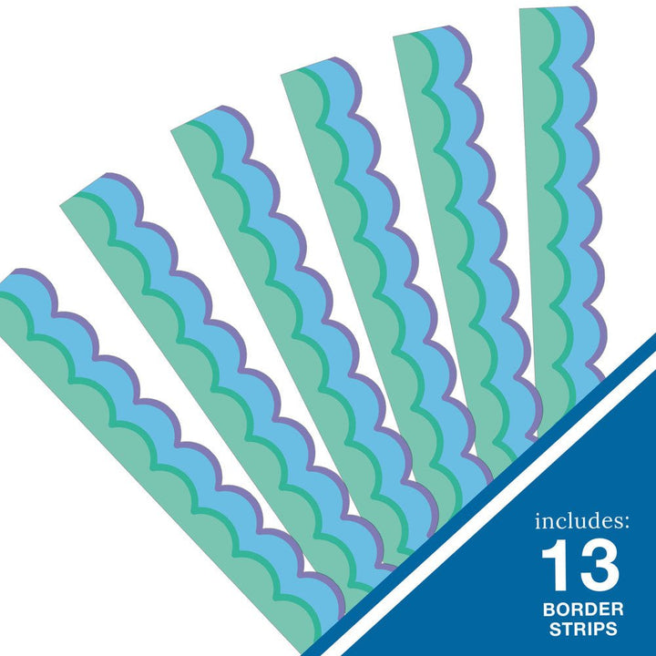 Retro Remix Cool Waves Border - Tools 4 Teaching