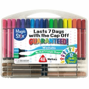 Magic Tri Stix 48 Color includes Global Skin Tones-Art Supplies-Tools 4 Teaching-Classroom Decor and More