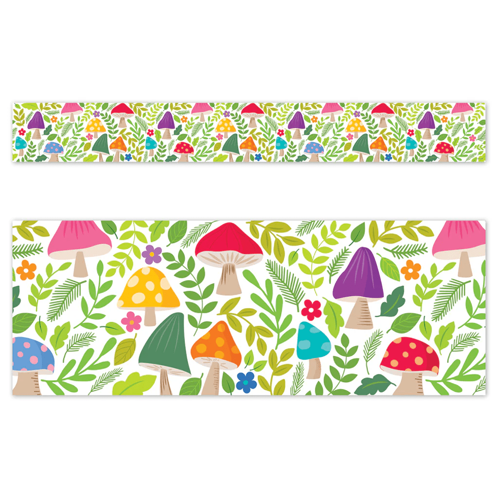 Woodland Friends Mushroom Medley Border - Tools 4 Teaching