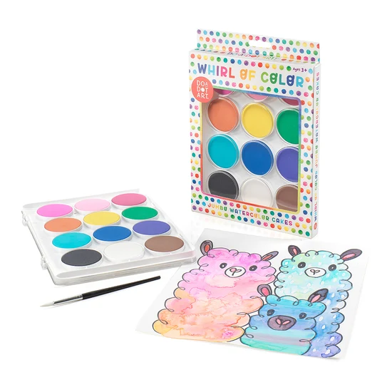 Jumbo Watercolor Cakes (12 pk) - Tools 4 Teaching