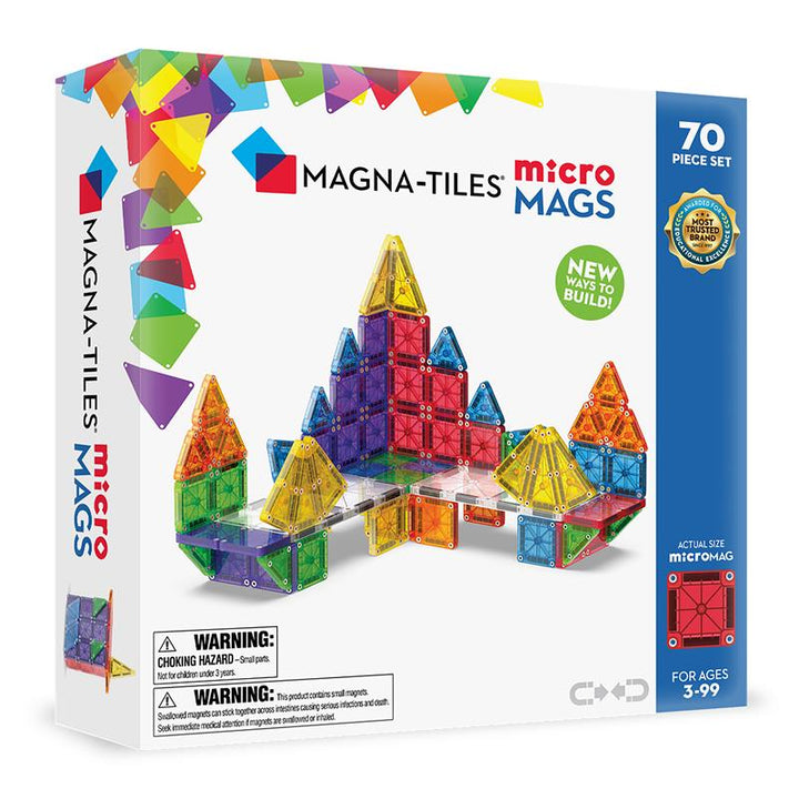microMAGS 70 piece Deluxe Set-Magnatiles-Tools 4 Teaching-Classroom Decor and More