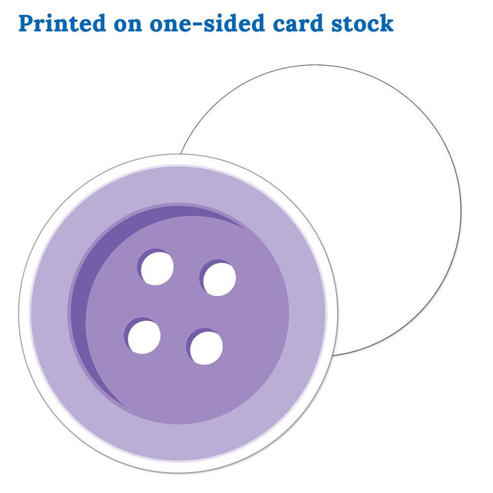 Crafty and Cool Colorful Button CutOuts-Accents-Tools 4 Teaching-Classroom Decor and More