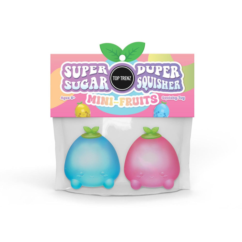 Super Duper Sugar Squisher - Mini Fruit 2 Pack (Assorted Colors)-Fidgets-Tools 4 Teaching-Classroom Decor and More