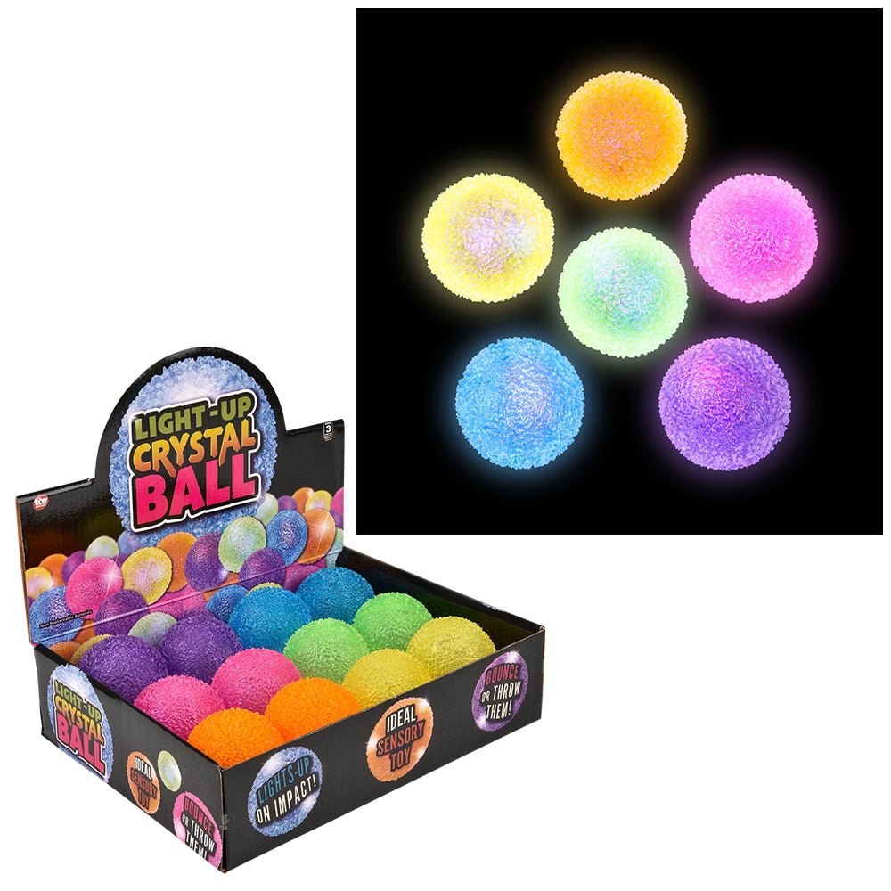 2.5"á Light - Up Crystal Bouncy Ball (Assorted) - Tools 4 Teaching