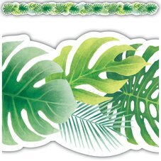 Tropical Leaves Die Cut Border-Borders-Tools 4 Teaching-Classroom Decor and More