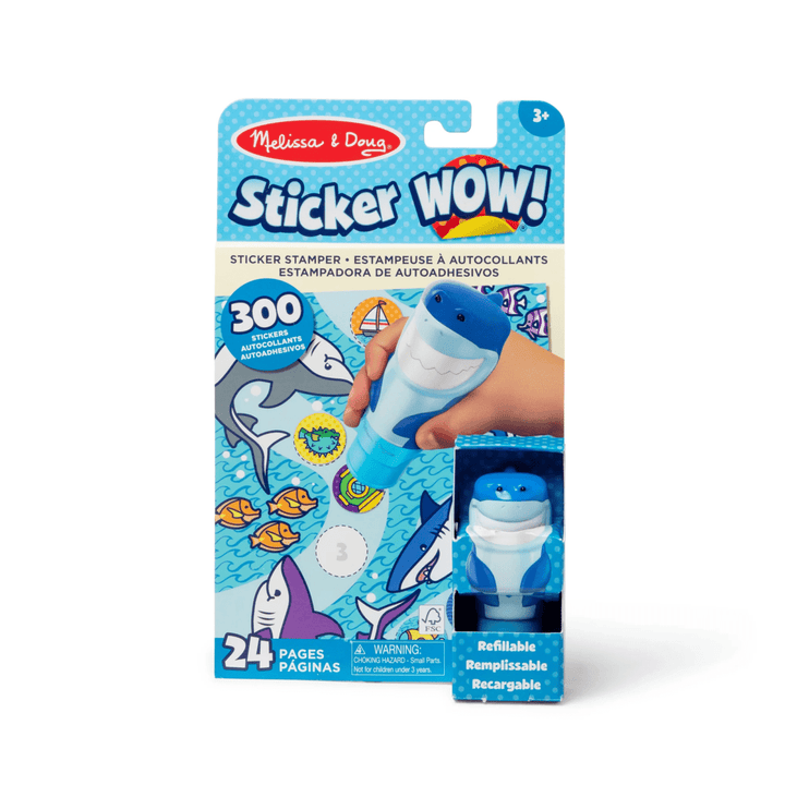 Sticker Wow! Activity Pad and Sticker Stamper Shark-Activity Pads-Tools 4 Teaching-Classroom Decor and More