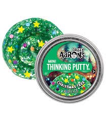 Crazy Aarons Mini Thinking Putty- Christmas Tree-Thinking Putty-Tools 4 Teaching-Classroom Decor and More