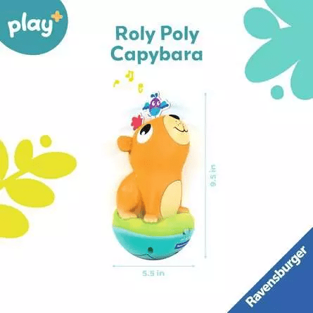 Push and Listen Roly Poly: Capybara-Baby & Toddler-Tools 4 Teaching-Classroom Decor and More