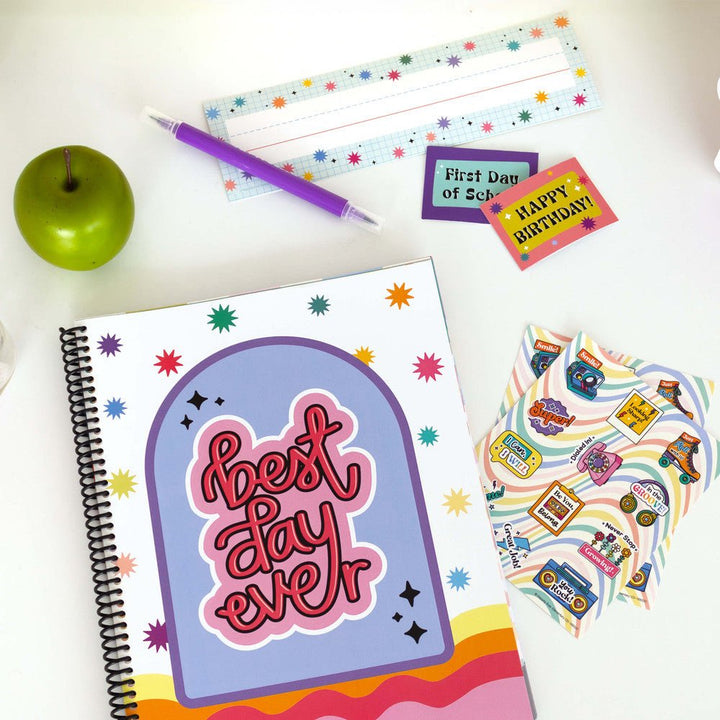 Retro Remix Nameplate-Nameplates & Name Tags-Tools 4 Teaching-Classroom Decor and More