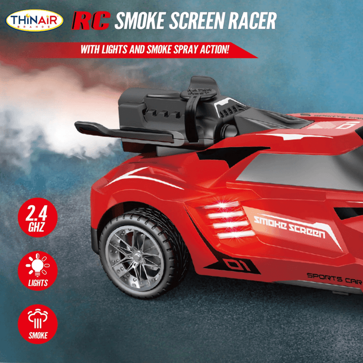 RC Smoke Screen Racer Red-Vehicles & Construction-Tools 4 Teaching-Classroom Decor and More