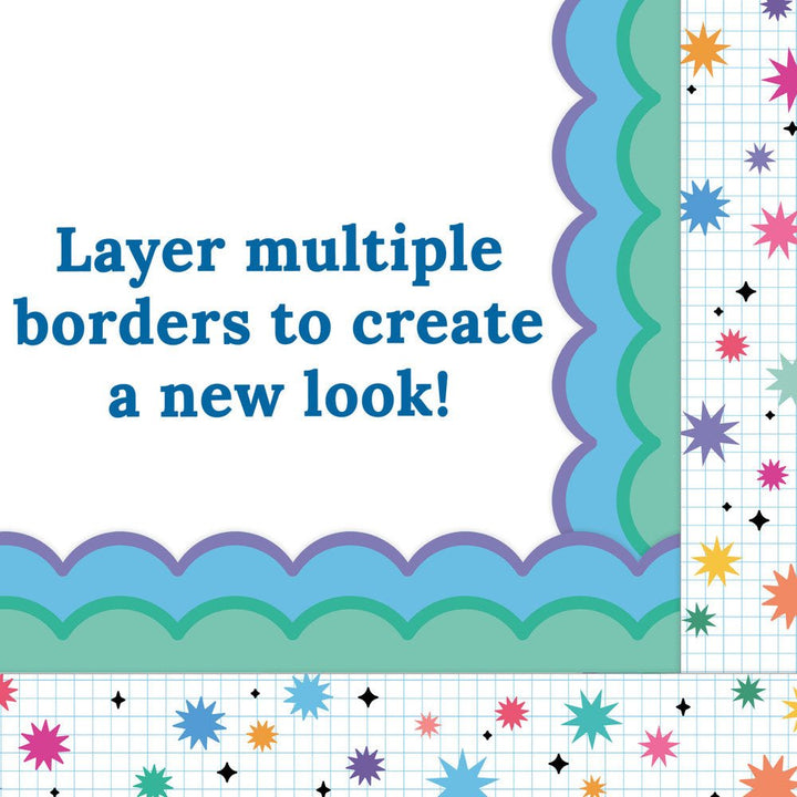Retro Remix Cool Waves Border - Tools 4 Teaching