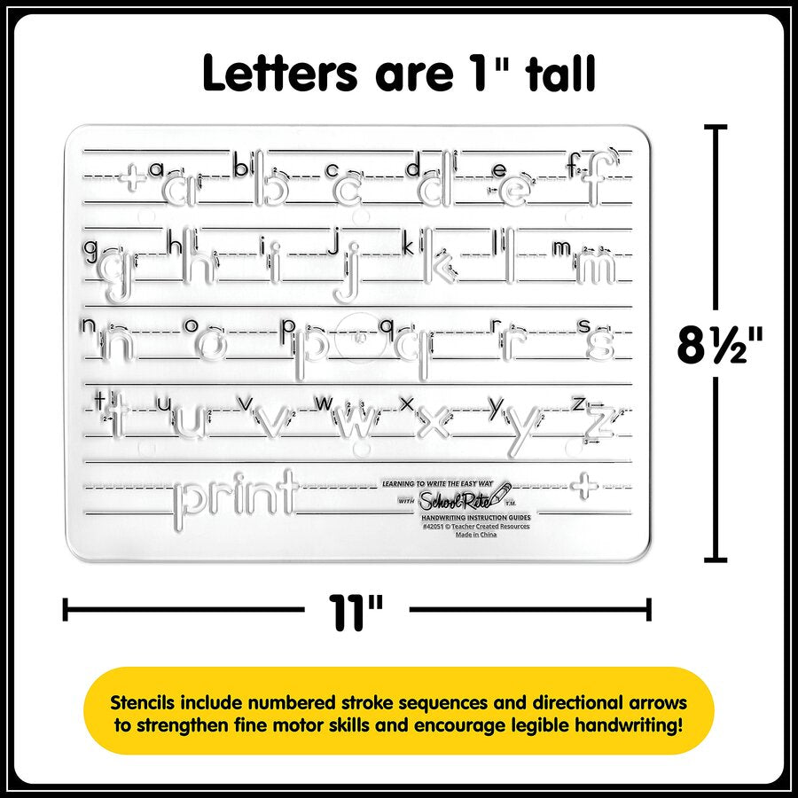 School-Rite® Handwriting Instruction Guides - Lowercase Manuscript