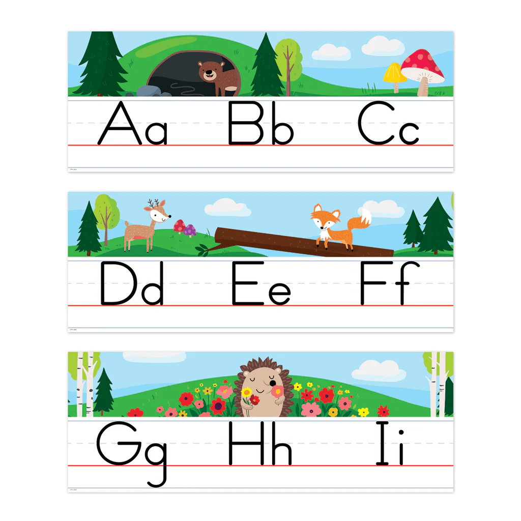 Woodland Friends Alphabet Line Bulletin Board - Tools 4 Teaching