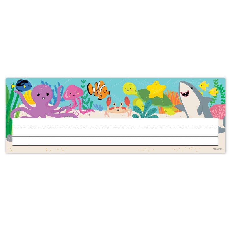 Sea Friends Name Plates-Nameplates & Name Tags-Tools 4 Teaching-Classroom Decor and More