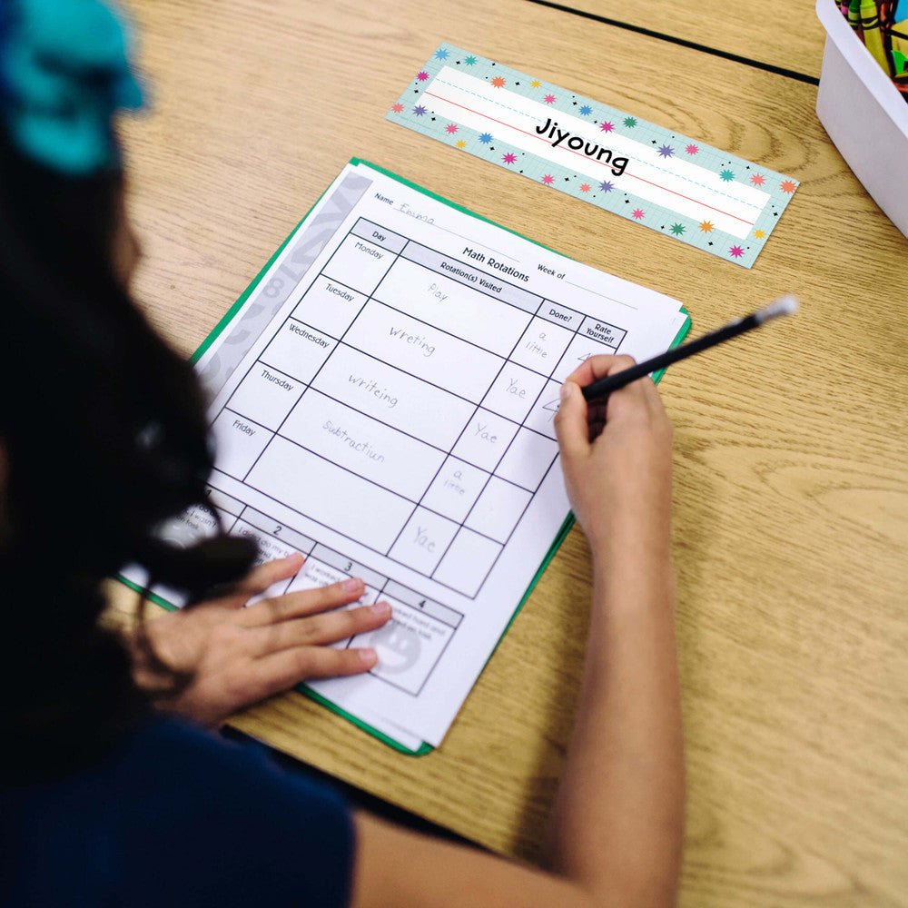 Retro Remix Nameplate-Nameplates & Name Tags-Tools 4 Teaching-Classroom Decor and More