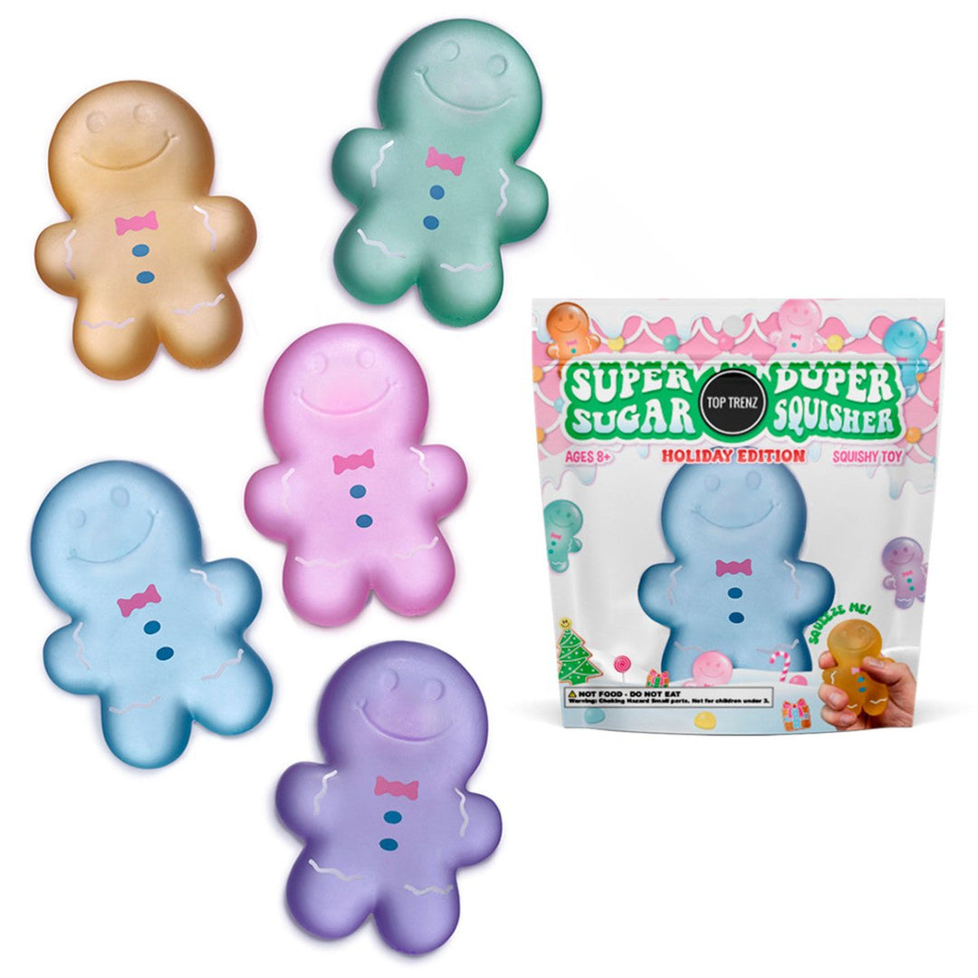 Super Duper Sugar Suisher - Gingerbread Man (Assorted Colors)-Fidgets-Tools 4 Teaching-Classroom Decor and More