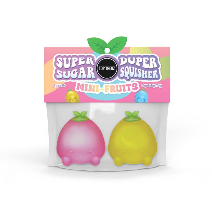 Super Duper Sugar Squisher - Mini Fruit 2 Pack (Assorted Colors)-Fidgets-Tools 4 Teaching-Classroom Decor and More