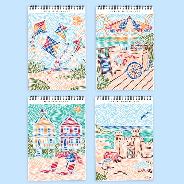 Lifelines® FlowArt® - Dot-By-Letter™ | Day at the Beach - Tools 4 Teaching