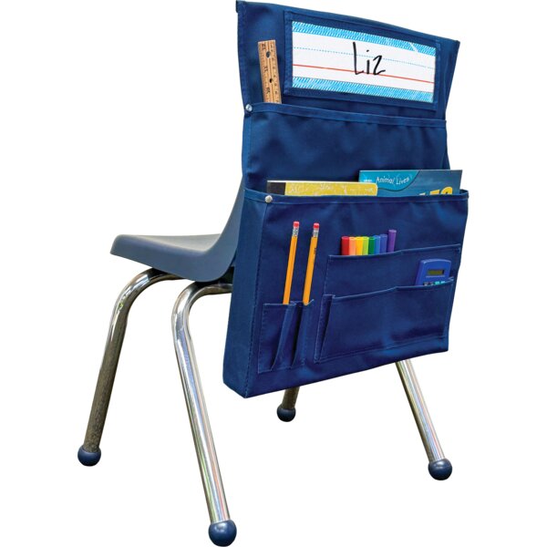 Navy Blue Chair Pocket - For Small Chairs