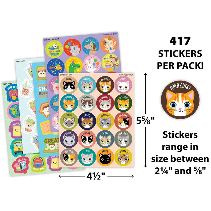 Fun Favorites Smelly Stickers Variety Pack - Tools 4 Teaching