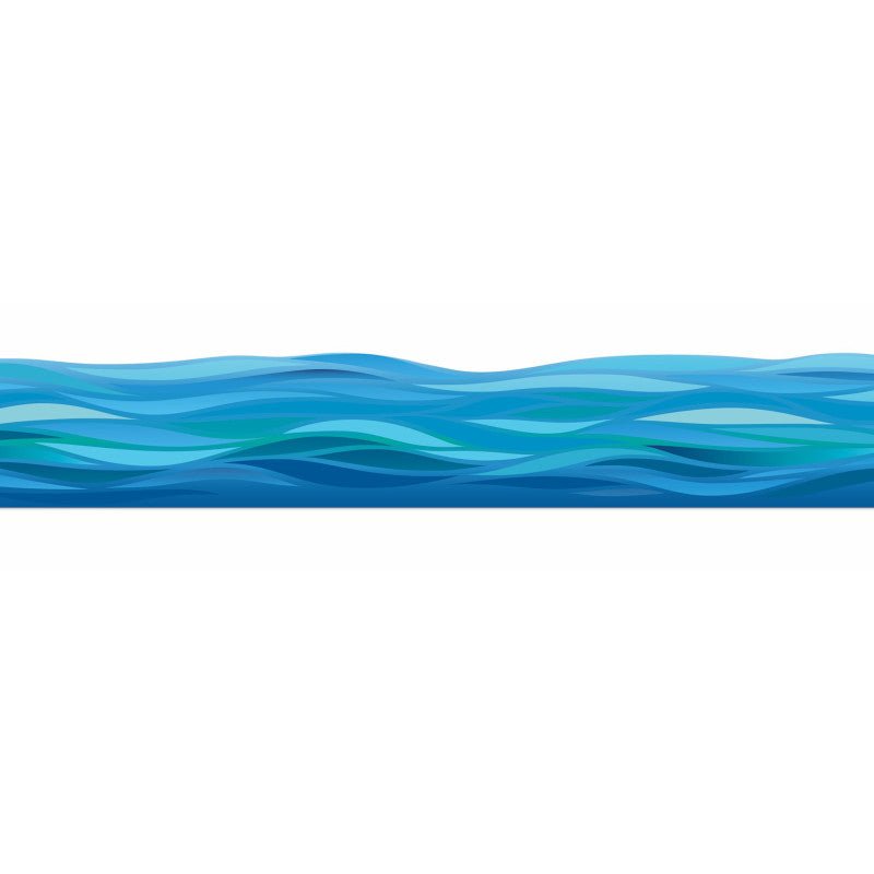 Seas the Day Waves Deco Trim-Borders-Tools 4 Teaching-Classroom Decor and More