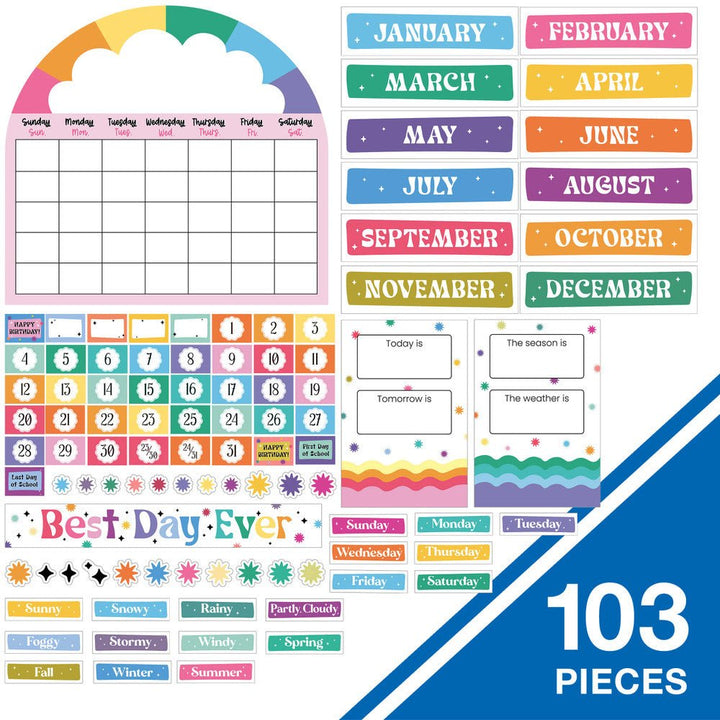 Retro Remix Decor Calendar-Calendars-Tools 4 Teaching-Classroom Decor and More