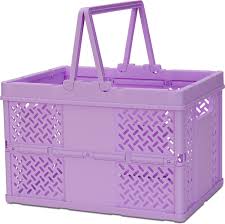 Foldable Storage Crates Large Lavender-Organization-Tools 4 Teaching-Classroom Decor and More