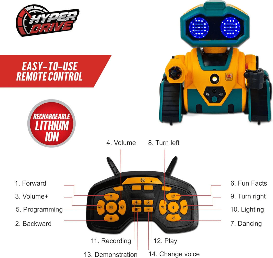 Hyper Drive Smart Bot RC-Vehicles & Construction-Tools 4 Teaching-Classroom Decor and More