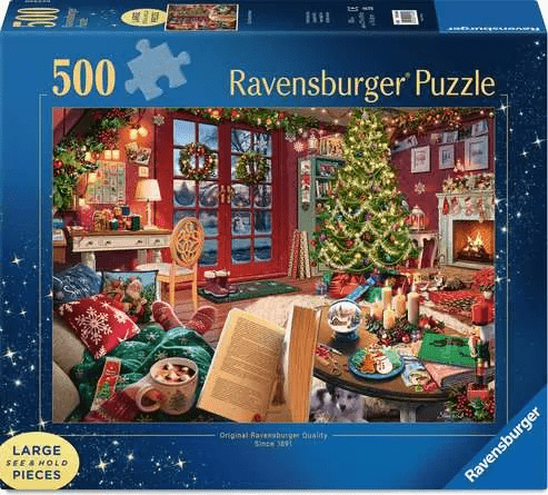 Cozy Christmas Retreat 500pc Puzzle-Puzzles-Tools 4 Teaching-Classroom Decor and More