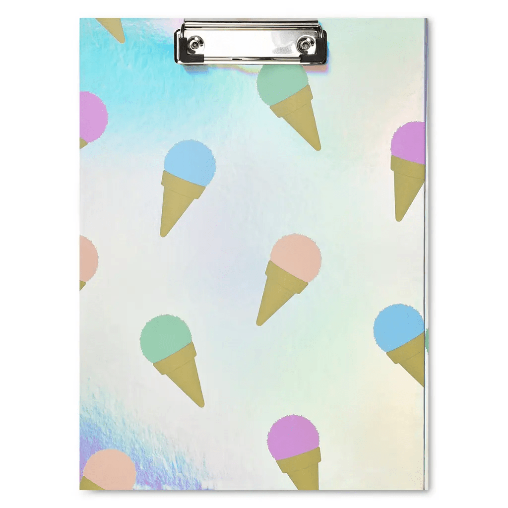 Sweet Scoops Holographic Clipboard Set - Tools 4 Teaching