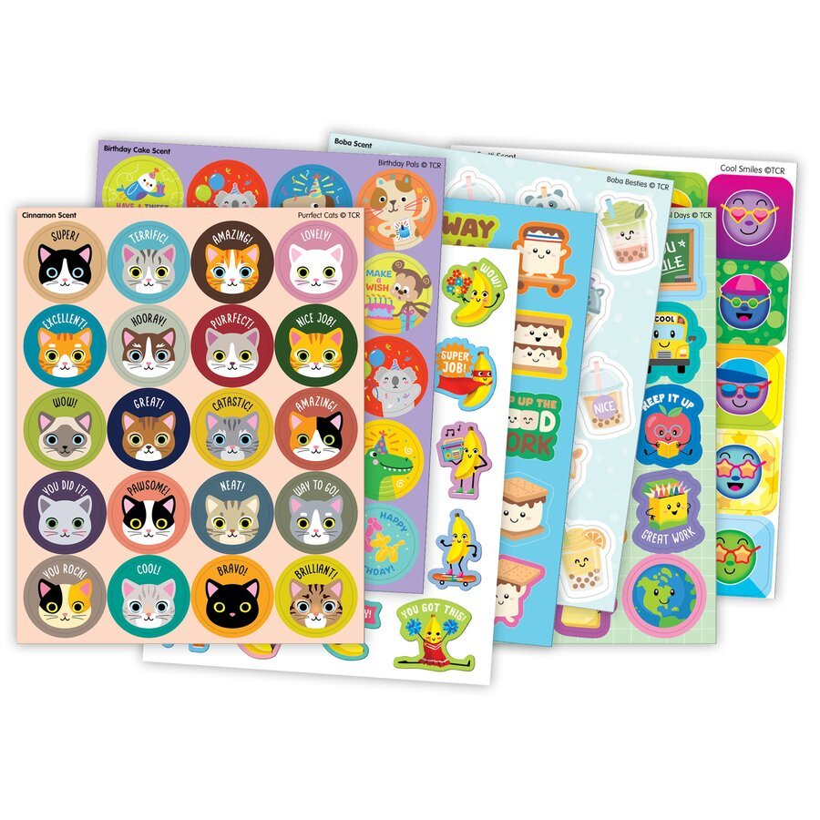 Fun Favorites Smelly Stickers Variety Pack - Tools 4 Teaching