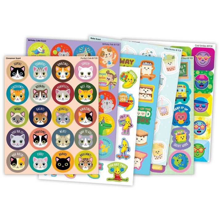 Fun Favorites Smelly Stickers Variety Pack - Tools 4 Teaching