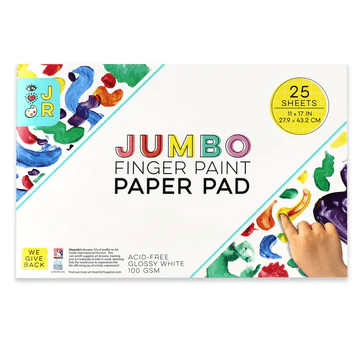 JR Jumbo Fingerpaint Paper Pad 11"x17"-Craft Activity-Tools 4 Teaching-Classroom Decor and More