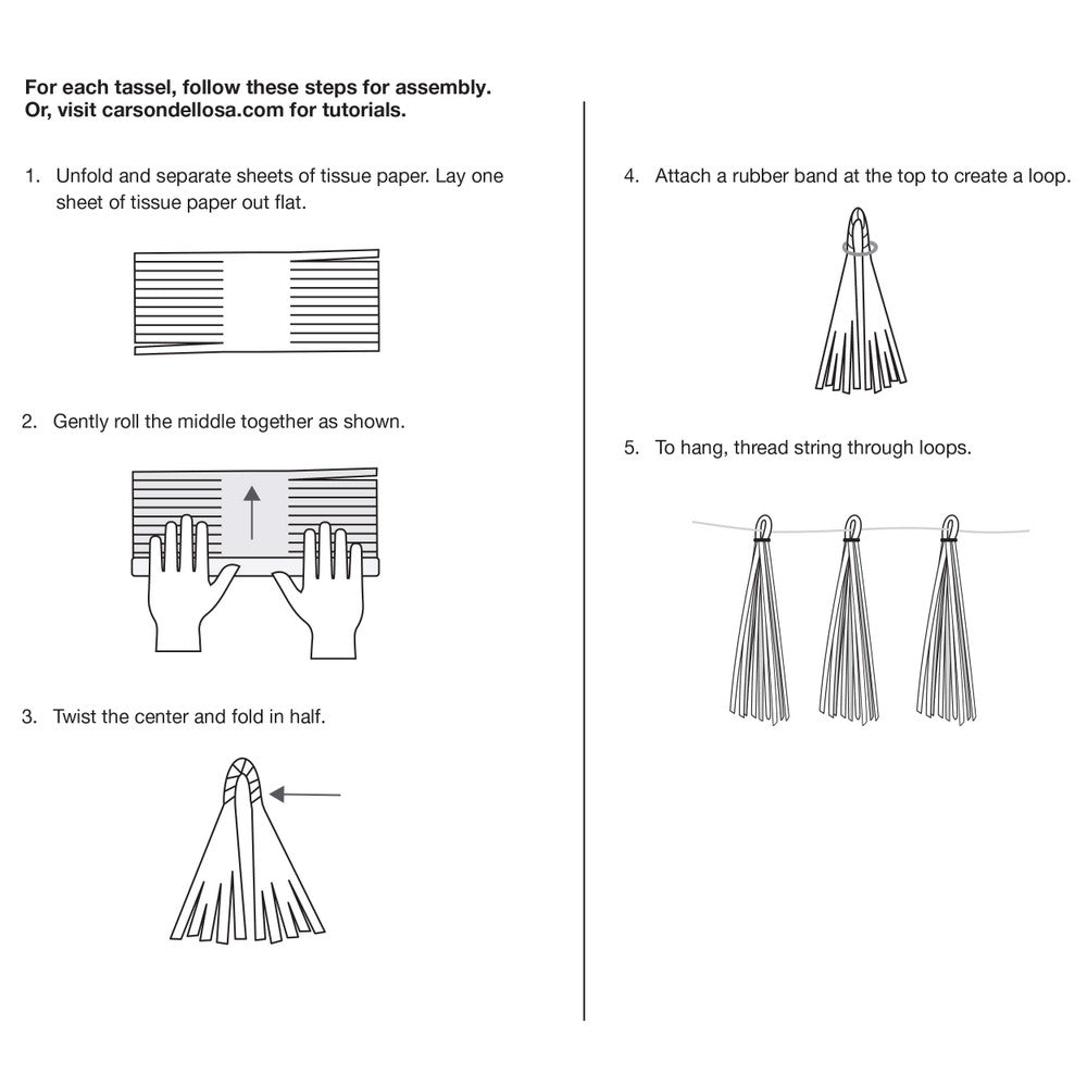 Retro Remix Flowers and Tassels-Garland-Tools 4 Teaching-Classroom Decor and More