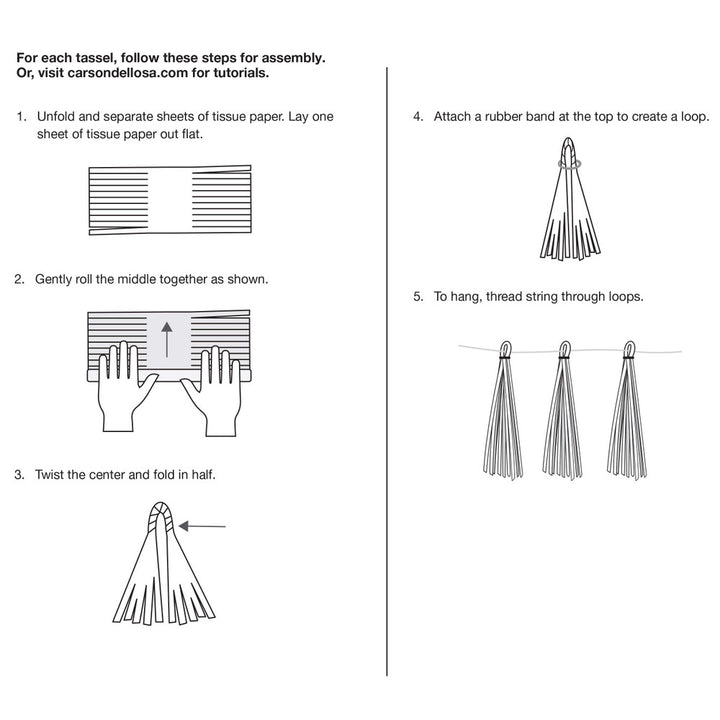 Retro Remix Flowers and Tassels-Garland-Tools 4 Teaching-Classroom Decor and More