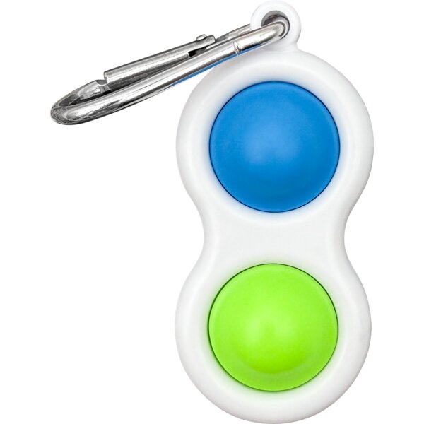 Fidget Popper Keychain - Blue/Green