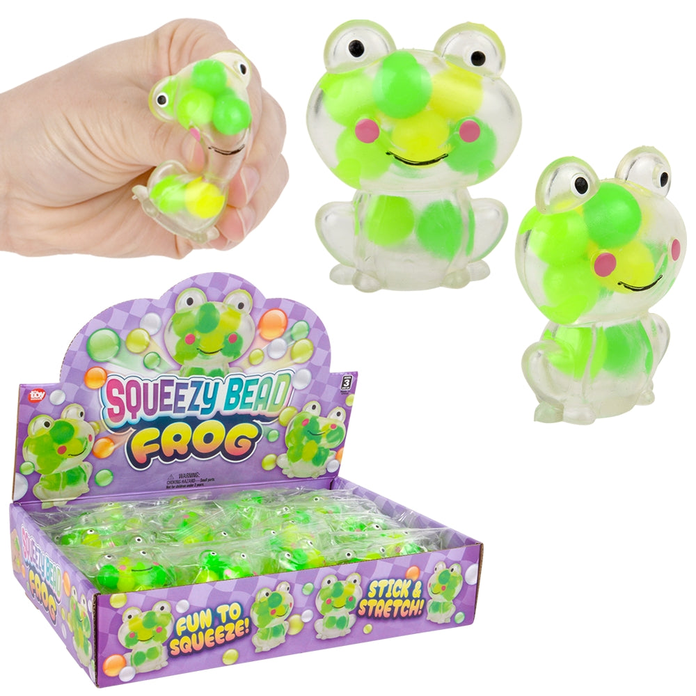 2" Squeezy Bead Frog (One Unit Per Sale)