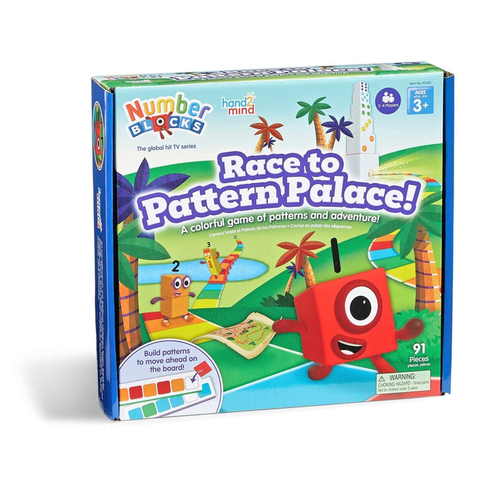 Numberblocks Race to Pattern Palace Board Game - Tools 4 Teaching