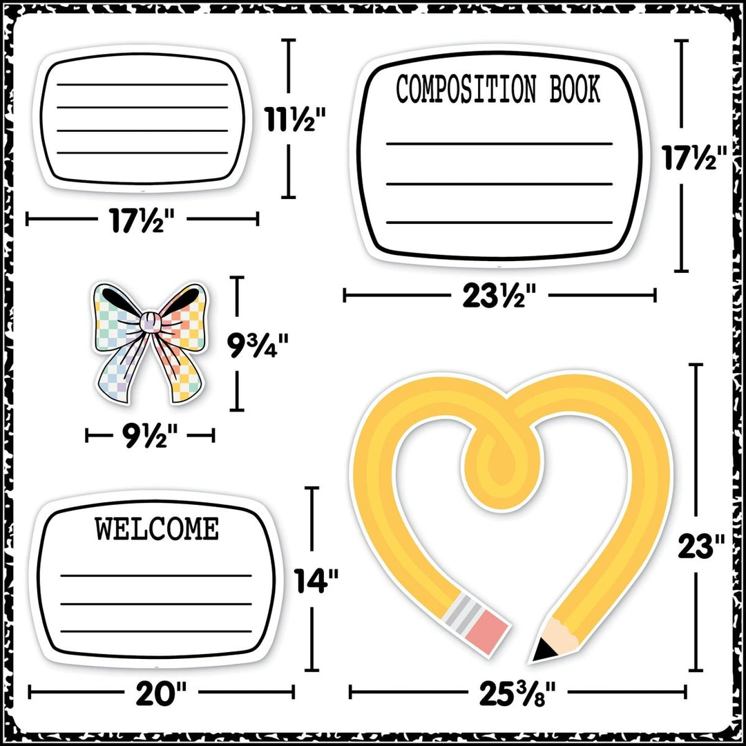 Cool for School Big and Bold Bulletin Board Set - Tools 4 Teaching