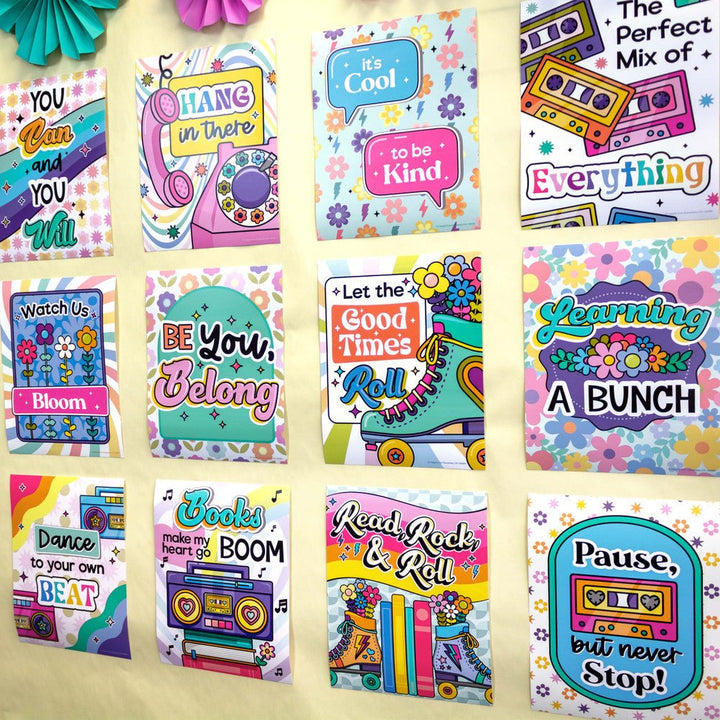 Retro Remix Mini Poster Set-Posters-Tools 4 Teaching-Classroom Decor and More