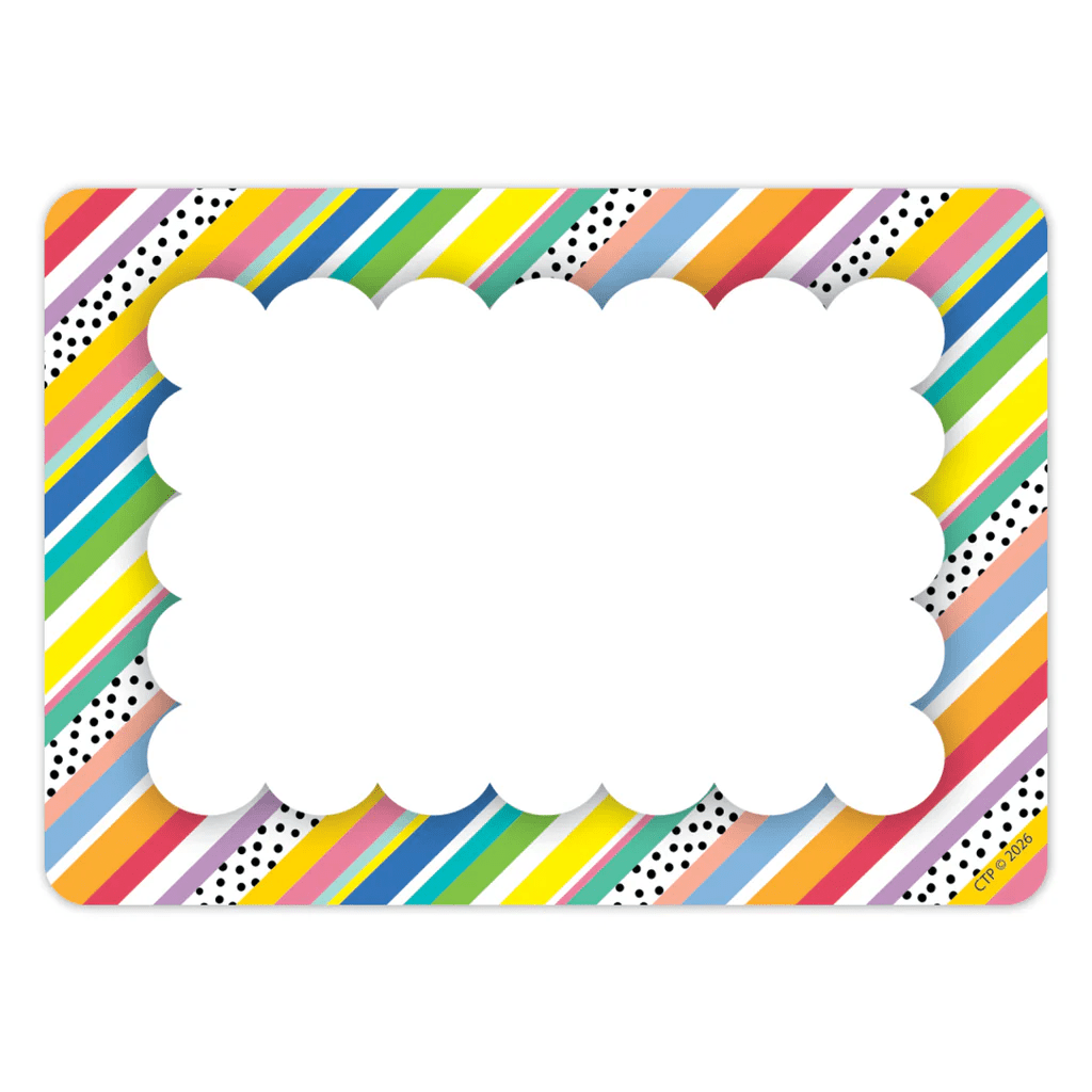 Core Decor Stripes and Dots Labels - Tools 4 Teaching