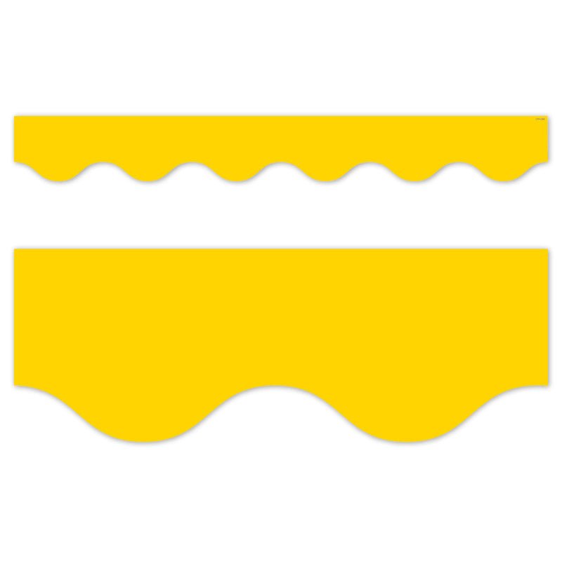 Core Decor Yellow Wavy EZ Border-Borders-Tools 4 Teaching-Classroom Decor and More